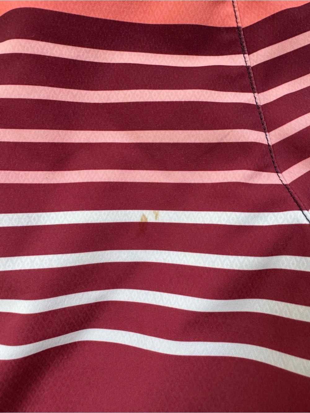 Vineyard Vines Red to Coral Gradient Stripe Swim Board Shorts